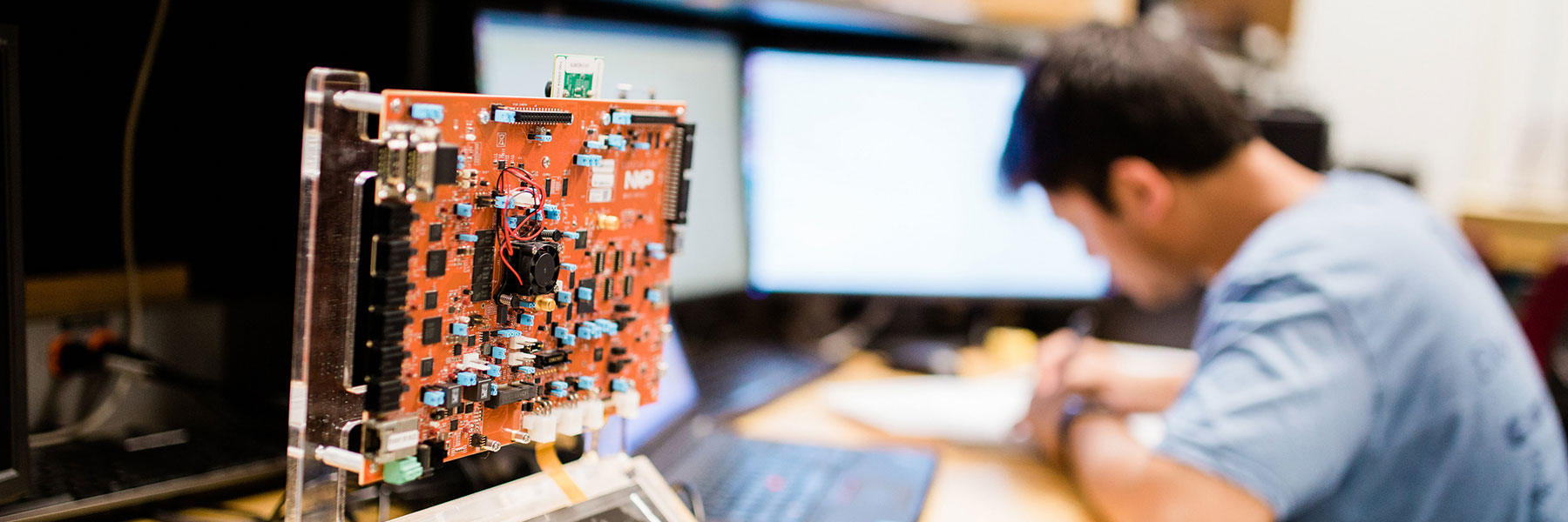 A computer motherboard
